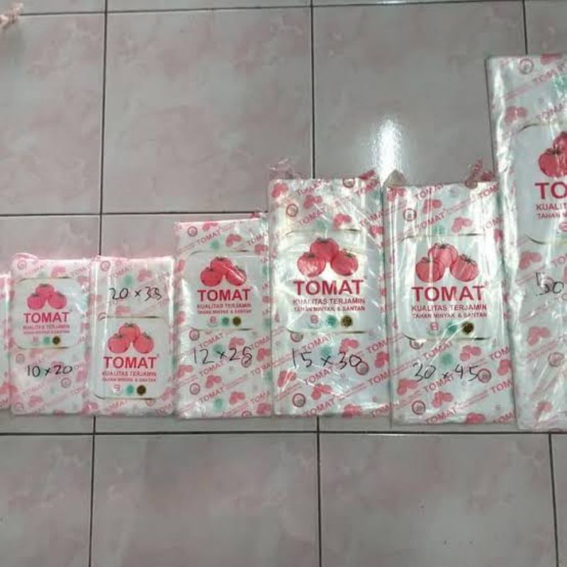 Jual Plastik PE Tomat 15 X 21 Ukuran Setengah Kilo Shopee Indonesia