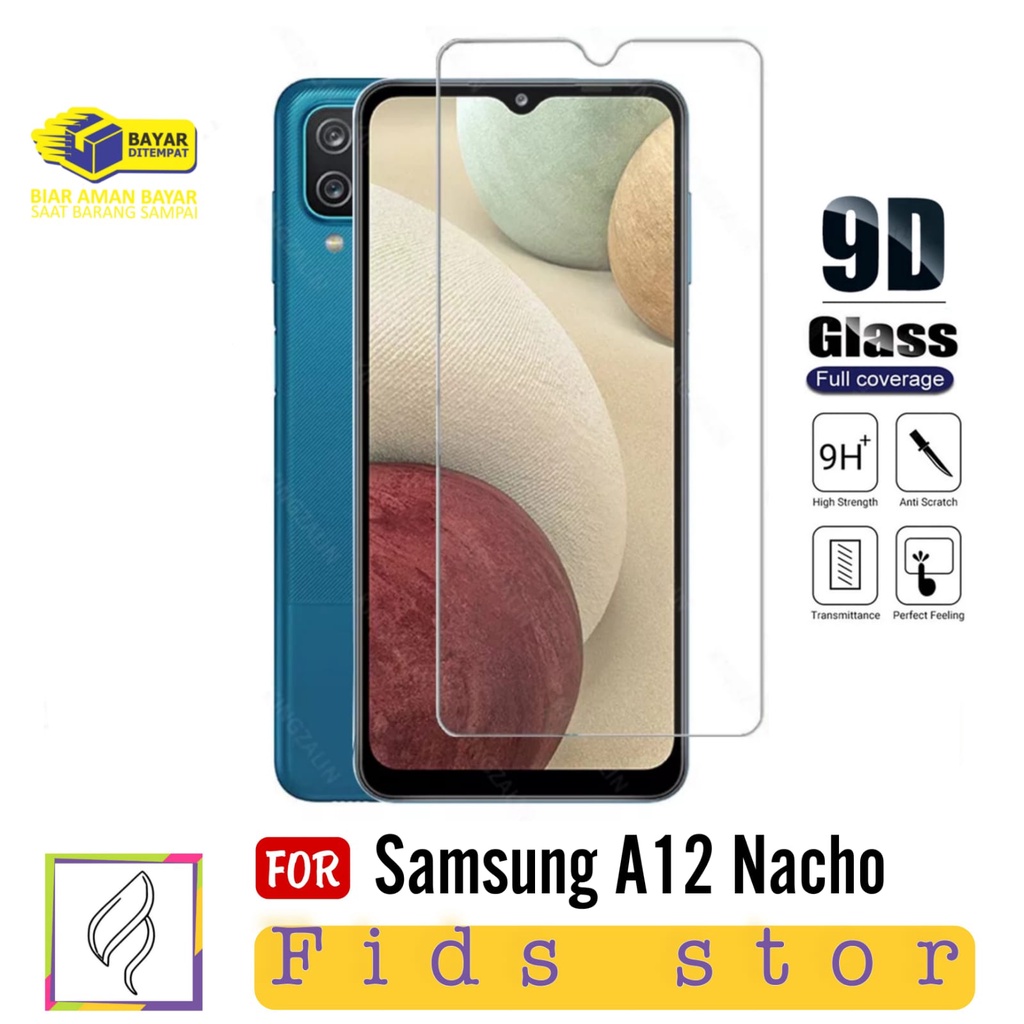 PROMO Tempered Glass Bening SAMSUNG A12 Nacho Full Layar Screen Guard Protector Antigores