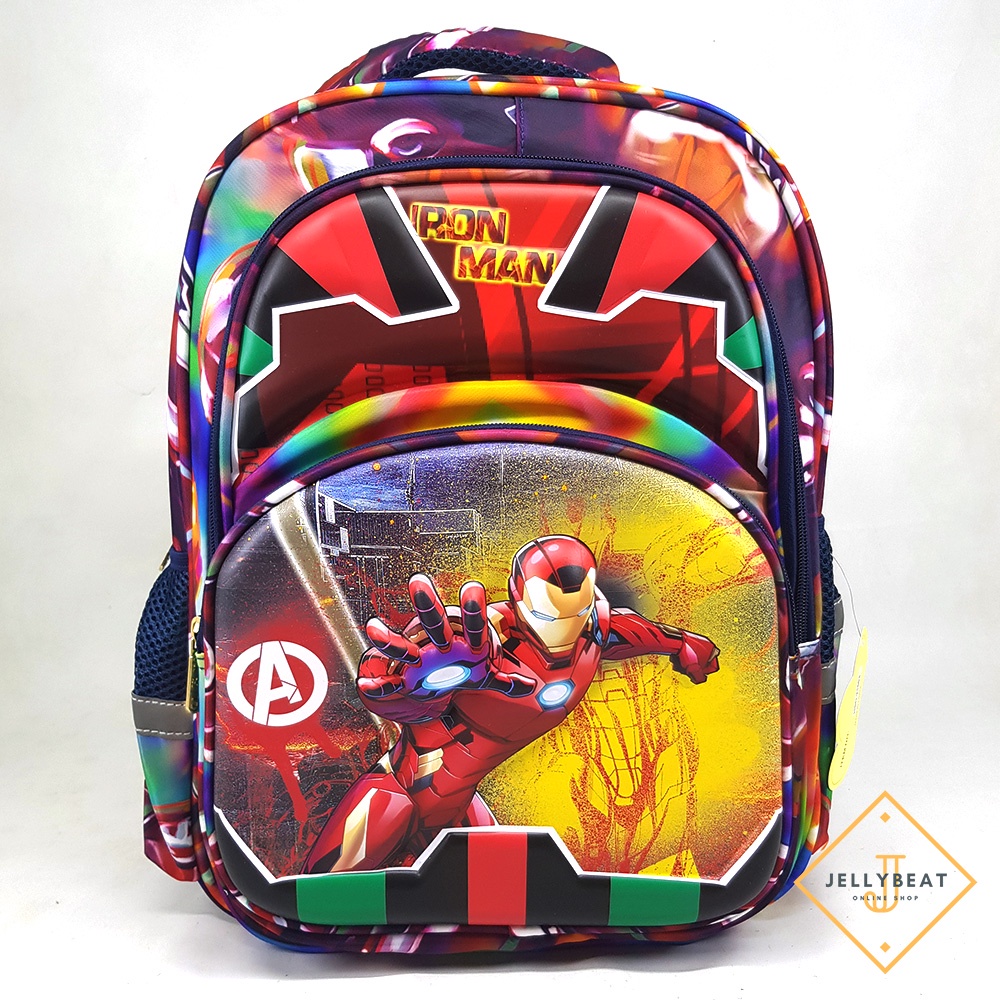 TAS RANSEL 3D ANAK SD 16 INCH KARAKTER IRON MAN