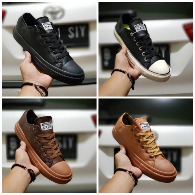 ALL STAR CONVERSE SEPATU KULIT LOW IMPORT