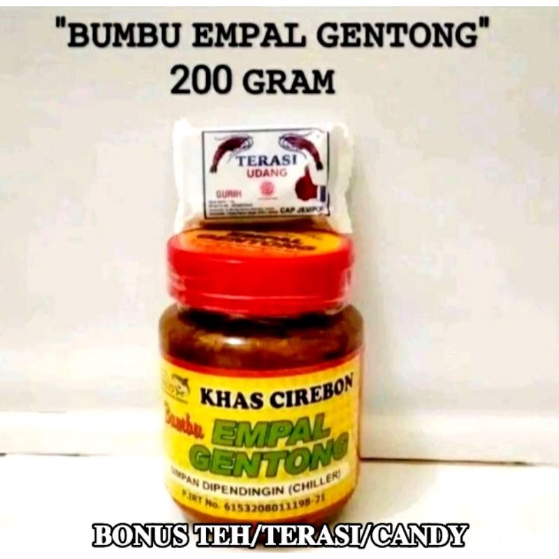

Bumbu empal gentong oleh2khas Cirebon @200 gr BONUS PILIH