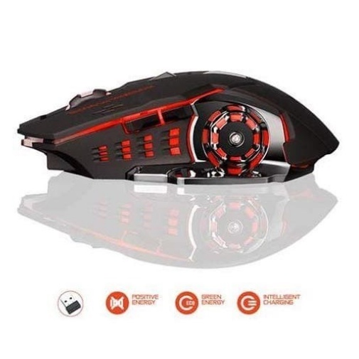 Mouse Gaming Wireless Silent 2.4Ghz RGB Charging Q3 High Resolution