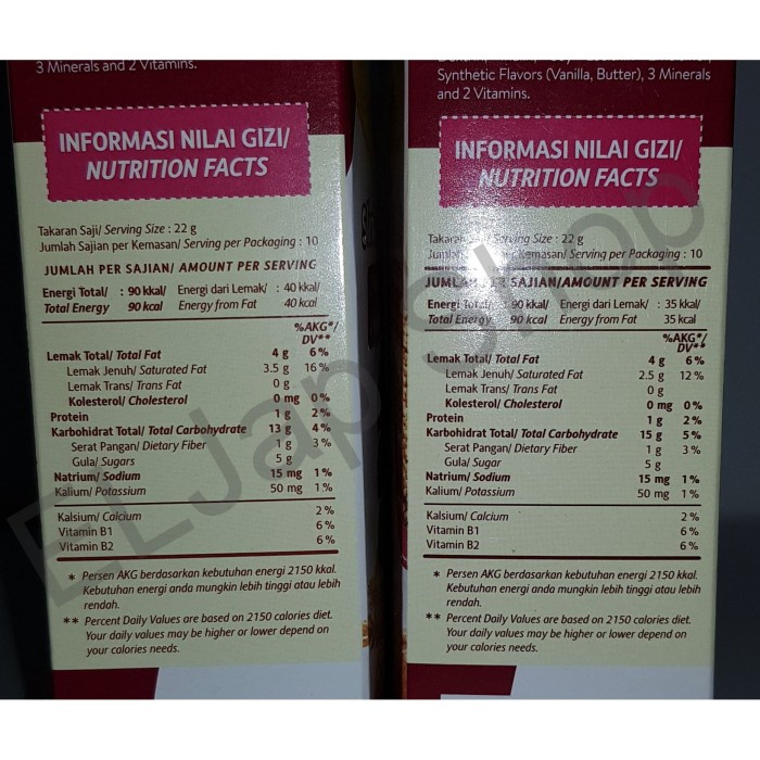 

KERING-KUE- KUE / COOKIES SLIM AND FIT BY KALBE ISI 10 SACHET RASA RAISIN CINNAMON -KUE-KERING.