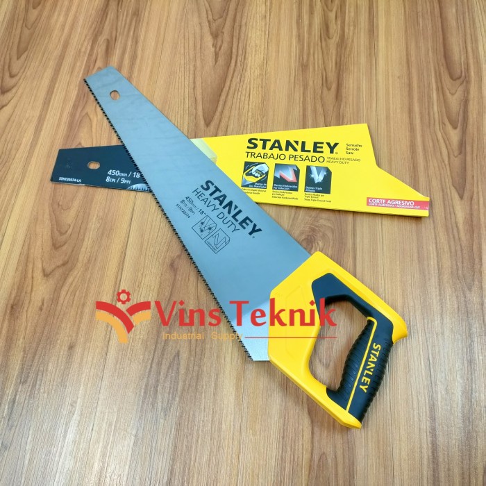 Gergaji Kayu Gergaji Tangan 18Inch Hand Saw Stanley Stht20374-La