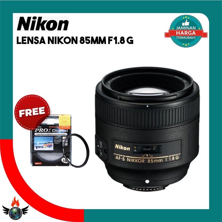 Nikon AF-S 85mm f/1.8G - LENSA NIKON 85MM F1.8G - GARANSI RESMI