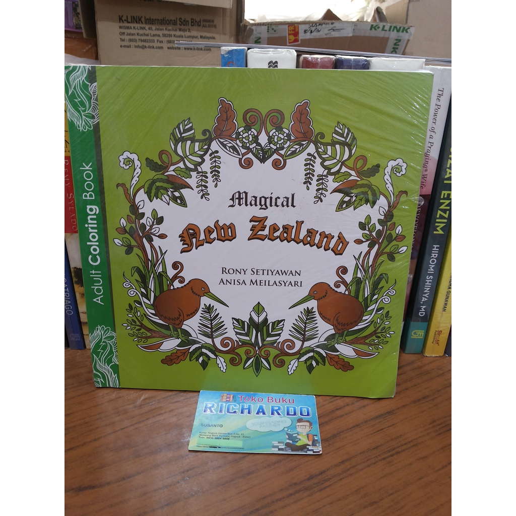 Buku Adult Coloring Book Magical New Zealand --- Rony Setiyawan & Anisa Meilasyari