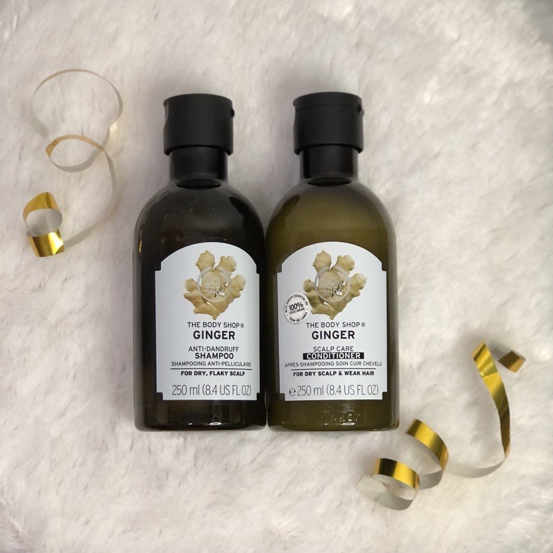 GINGER SHAMPOO AND GINGER CONDITIONER THE BODY SHOP (ORIGINAL) GINGER GIFT SET