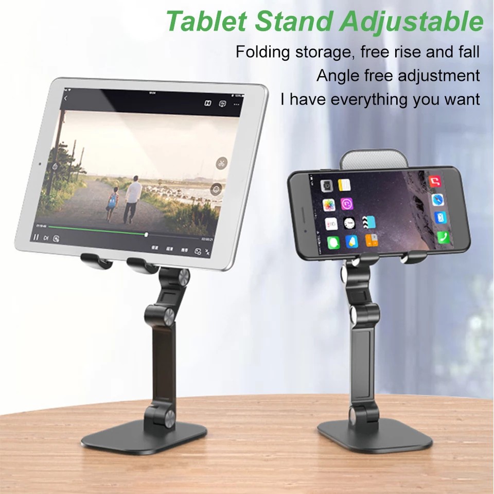 Holder Meja Transformer Lipat Smartphone dan Tablet Ipad | Accezz Holder Meja Lipat Handphone Ipad