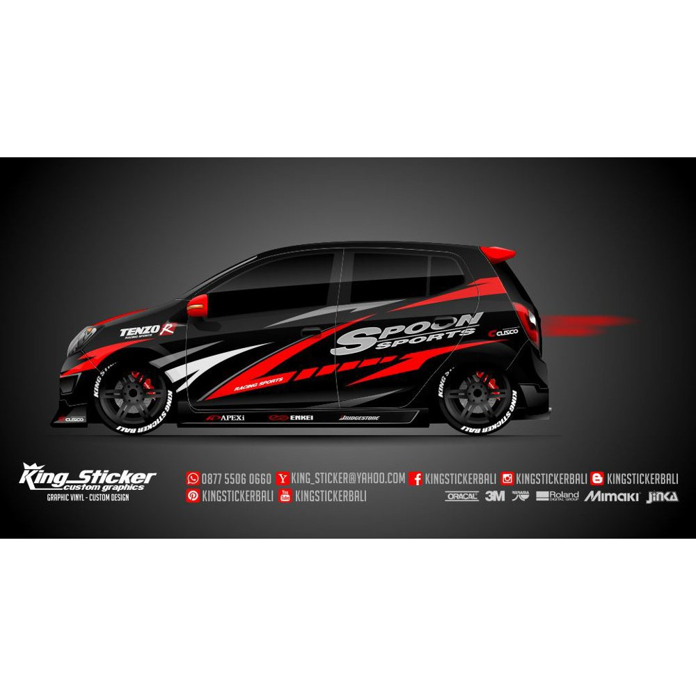 Cutting Sticker Striping Mobil Racing 11 TERLARIS Shopee Indonesia