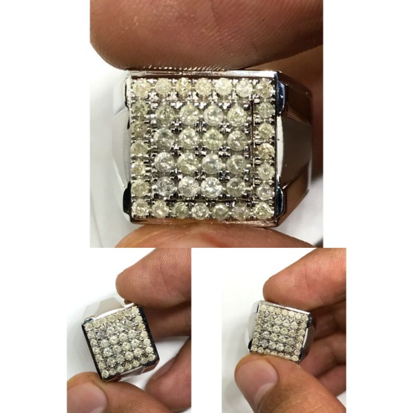 cincin berlian cowok silver