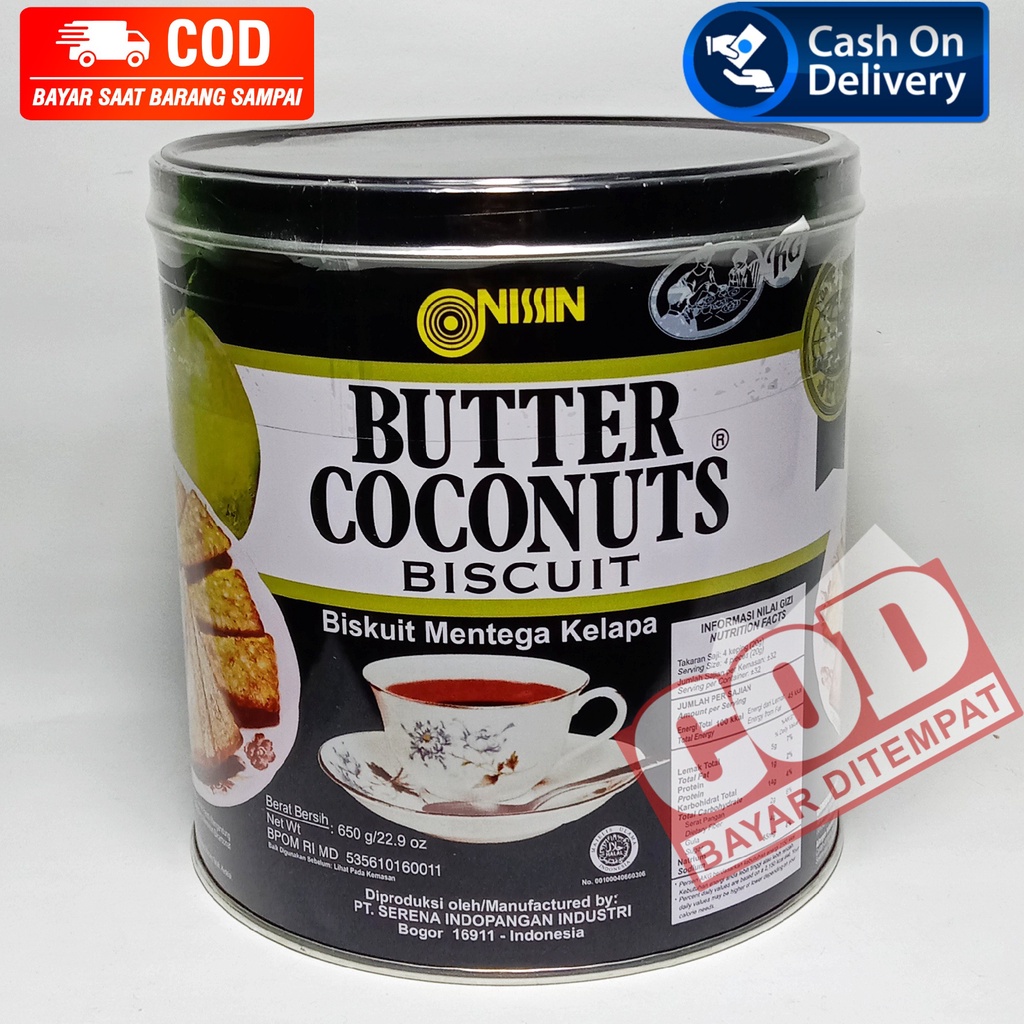 

Nissin Butter Coconut kaleng 650 gram