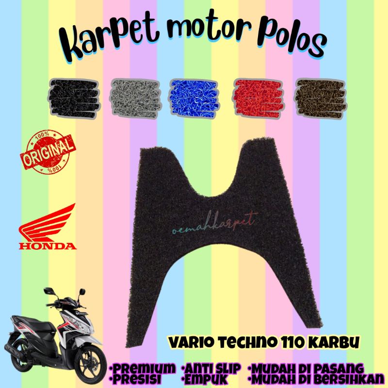 [KARPET MIE] Karpet Mie Honda Vario Techno 110 Karbu•Karpet Motor Honda Vario Techno 110