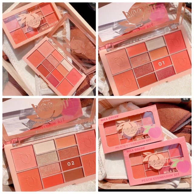 [ ECER ] MILA PEACH EYESHADOW KIT NEW