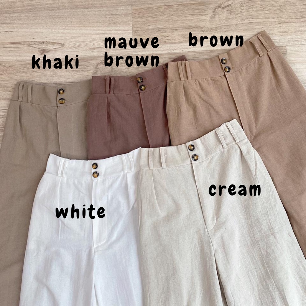 Ara Pants / Celana Linen / Celana Panjang Linen / Kulot Linen / Celana Kulot Linen / Linen Pants