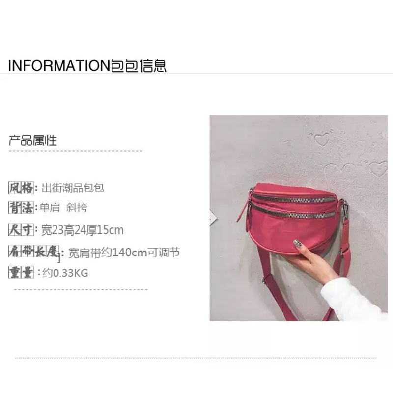 BTSO (( COD )) Tas Pinggang Wanita Waistbag WAnitaTas Selempang Kekinian Tas Selempang Import Tas Selempang Import Tas Wanita Import Tas Selempang Wanita Perempuan Korea Tas Wanita Import Ori Tas Anak Perempuan Dewasa Kekinian Bahan Nilon