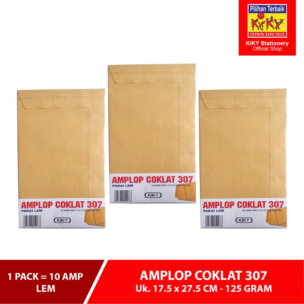 

Amplop Coklat Kraft Kiky isi 10pcs