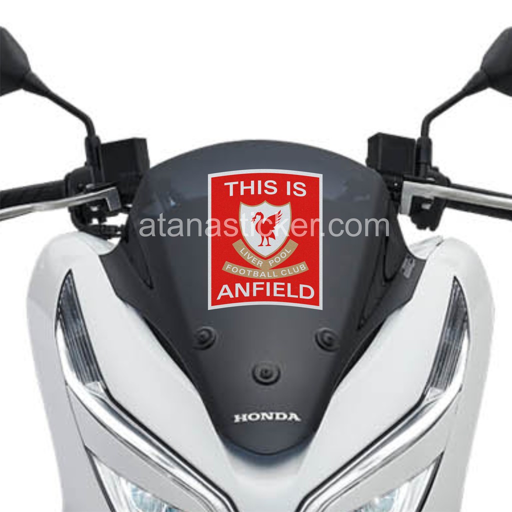 Stiker Cutting Reflective This Is Anfield Liverpool FC 12,5 x 15 cm