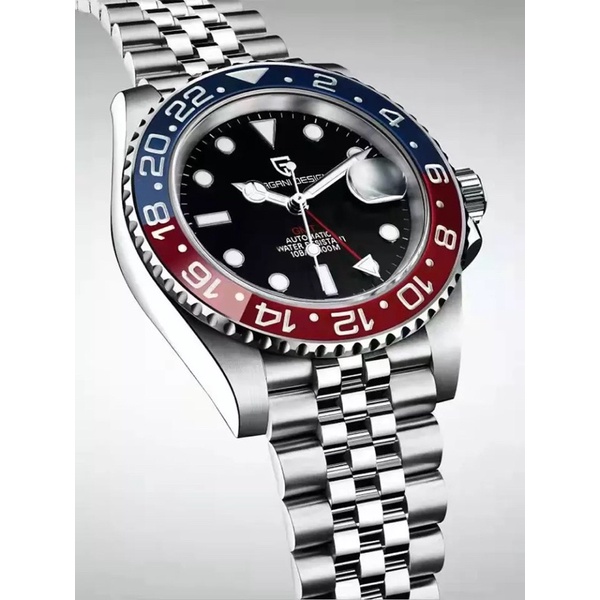 [ COD ] Pagani Design NEW Upgrade 2021 GMT Pepsi Batman Rootbeer Jam Homage - Oyster & Jubilee  PD-1