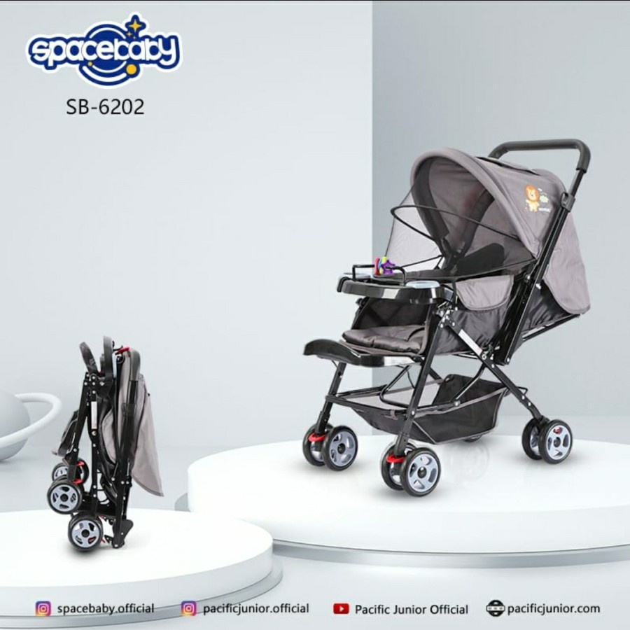 SPACE BABY Stroller SB 204  SB 214 SB 6202 Kereta Dorong Bayi SPACEBABY  SB204 SB214 SB6202 [ * FREE PACKING DUS ALAS ]