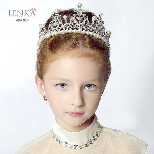 (ORDER NOW) GIRL CROWN MAHKOTA ANAK PEREMPUAN AKSESORIS MUTIARA MODERN APA014