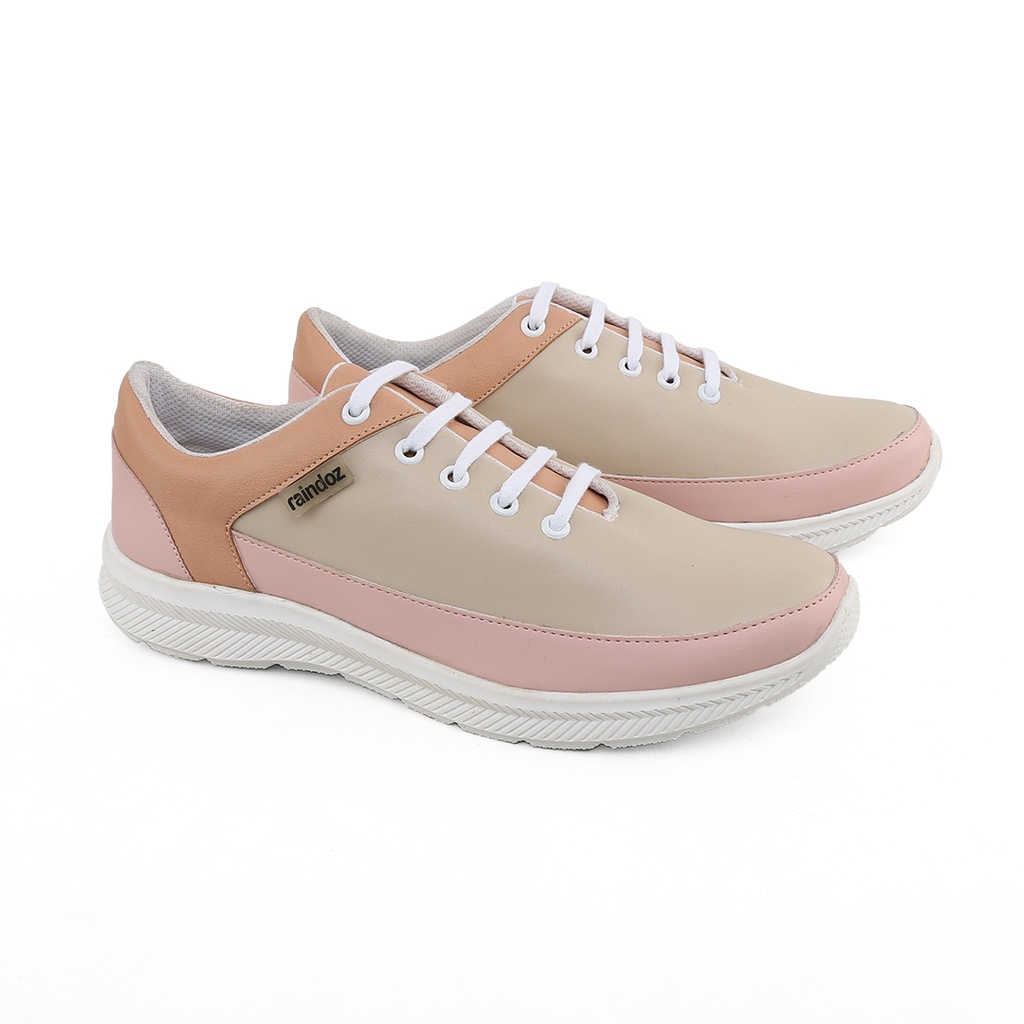 Raindoz Sepatu Sneakers Wanita Terbaru 2022 Kekinian Viral Cream RDO 056