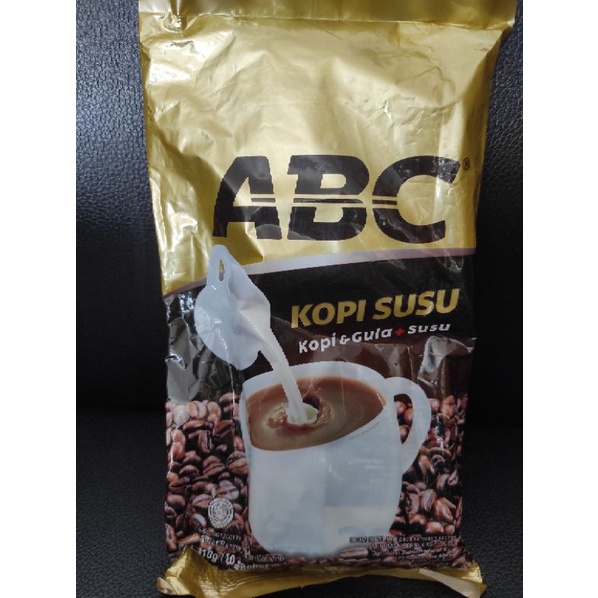 

ABC kopi susu (kopi gula+susu) 10x30g