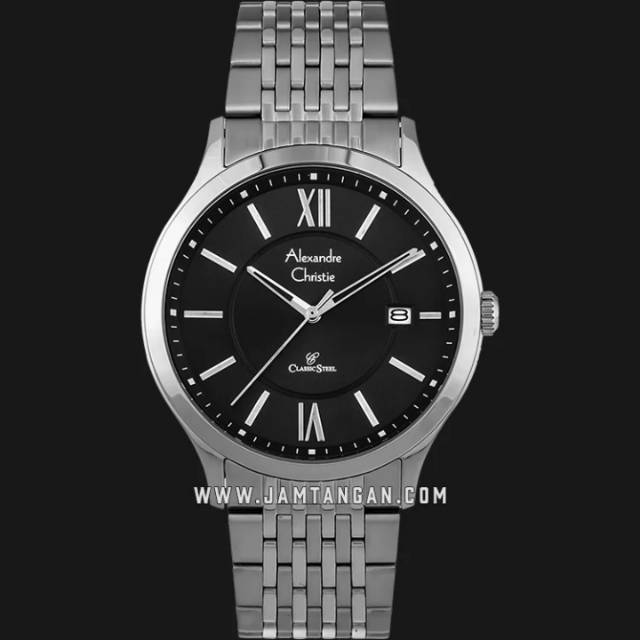 Alexandre Christie AC 8585 MD BSSBA Man Black Dial Stainless Steel