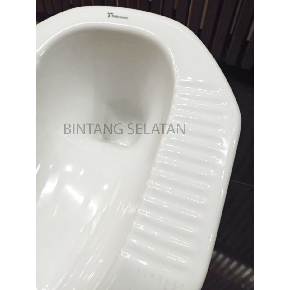 KLOSET JONGKOK TRILIUNWARE/ CLOSET SQUATING PAN EMERALD SERIES