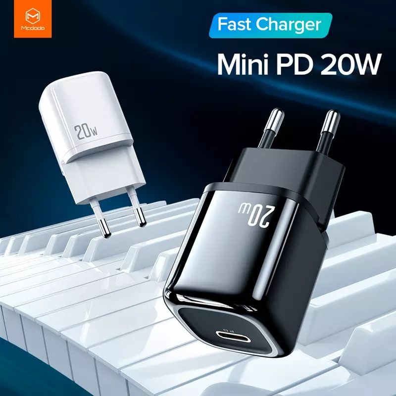 Mcdodo 20W Fast Charger Adaptor IP Series USB C Port Quick Charger