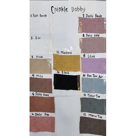 Cey Crinkle Kain Premium Motif Dobby