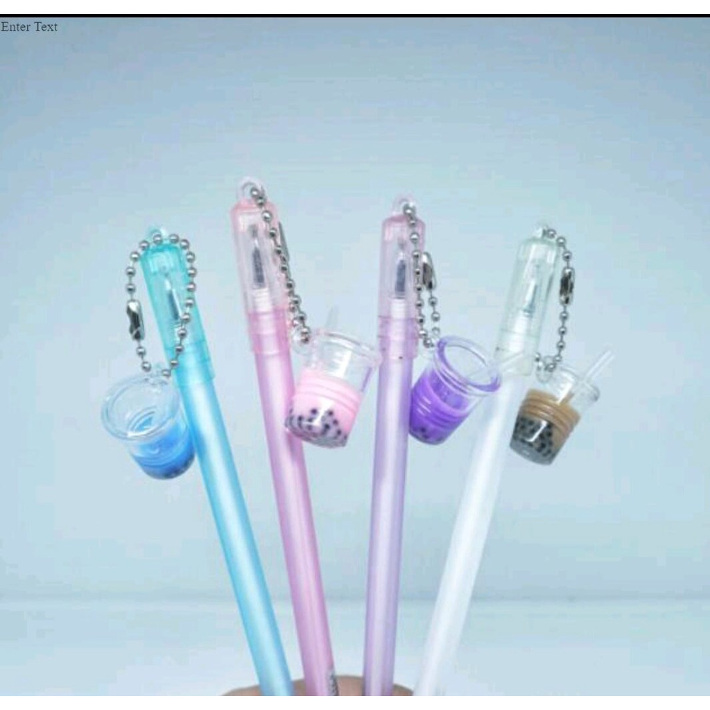 

pen/bolpoin/ Penglaris Pen Gel Boba 12 pcs murah