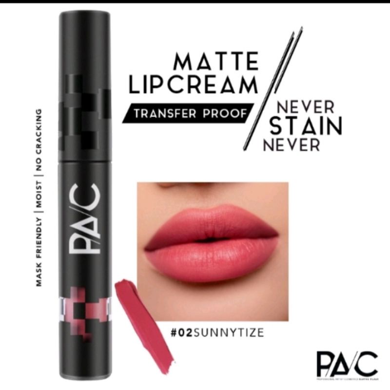 PAC Neverstain Lip Cream Matte