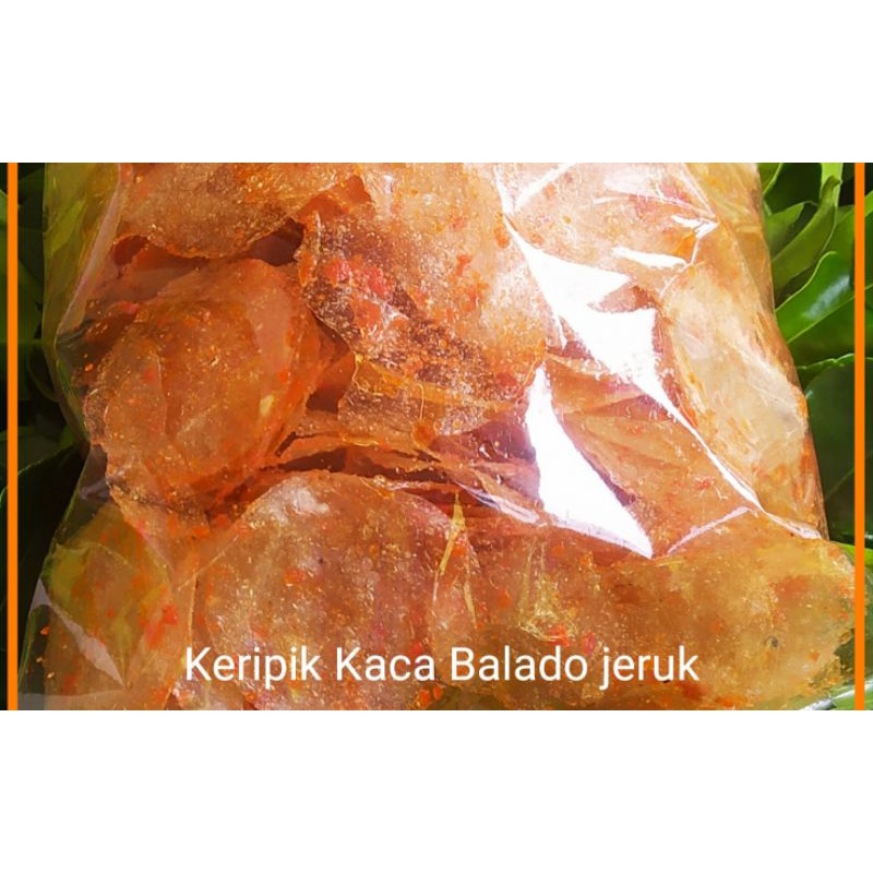 

keripik kaca rasa balado jeruk 1kg