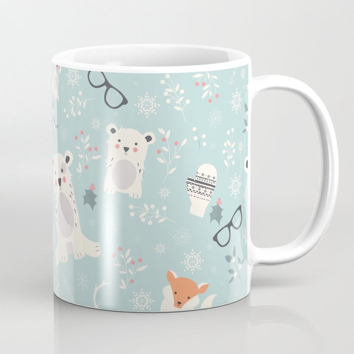 Mug Keramik Christmas Polar Animals Pattern