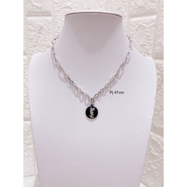 Kalung lapis Silver925 Perak Ysl Premium Quality 7718