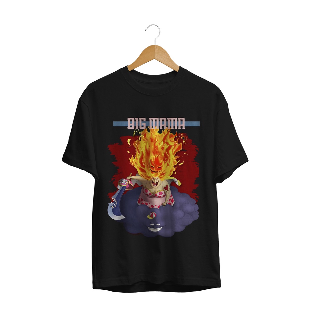 BAJU KAOS T-SHIRT BIG MAMA ANIME ONE PIECE PLASTISOL PREMIUM