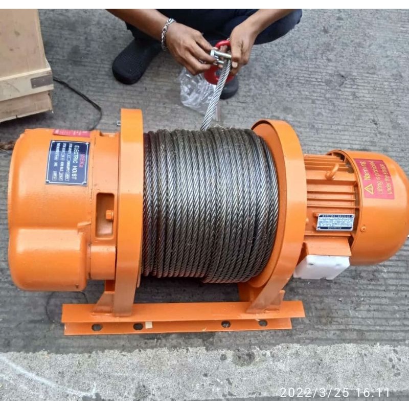 WEKA winch hoist elektrik 2 ton x 100 meter 3 phase wire rope hoist