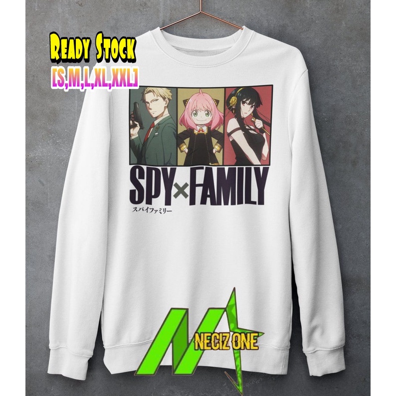 CREWNECK SWEATER LOID FORGER -ANYA FORGER - YOR FORGER THE FORGER FAMILY SPY X FAMILY (BISA PILIH WA