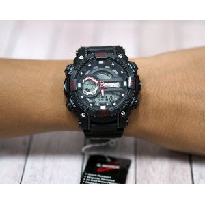 TERMURAH JAM TANGAN GSHOCK G SHOCK G 8600 SHOOTER HITAM LIST MERAH MURAH TERMURAH Diskon