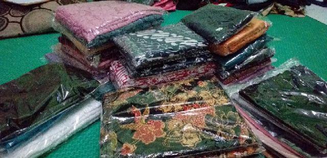 Kaftan Asimetris Batik Dress Premium Cantik Anggun Warna Maroon Batik Solo Modern By Alethea