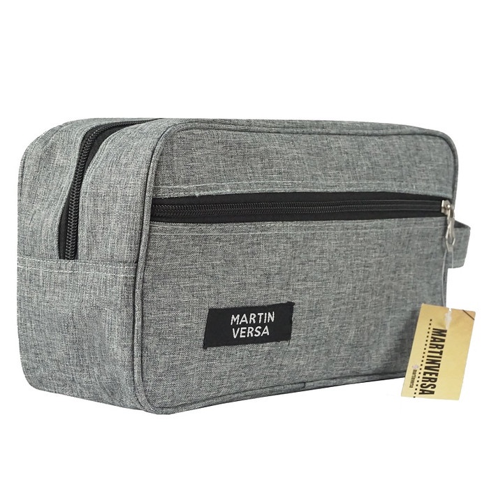 WL7 Dompet Clutch Vape Kosmetik Unisex Pria Wanita Kanvas Nylon - Putih