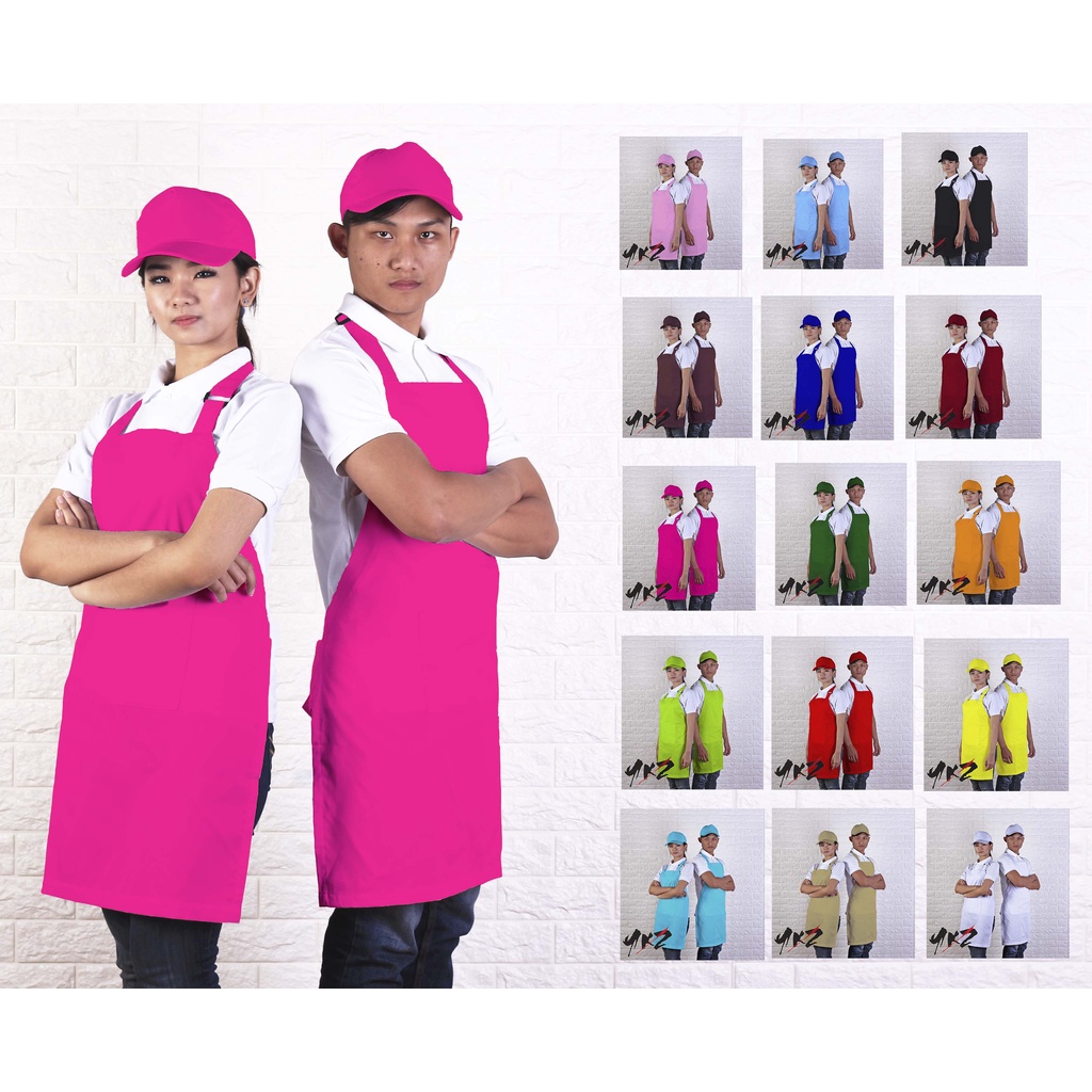 apron barista polos/ celemek polos / apron kitchen / apron barber / apron chef /apron barista warna 