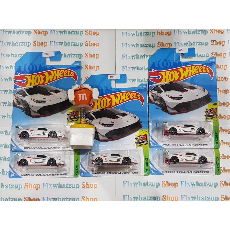 Hot Wheels Lamborghini Huracan LP620-2 Super Trofeo - WHITE