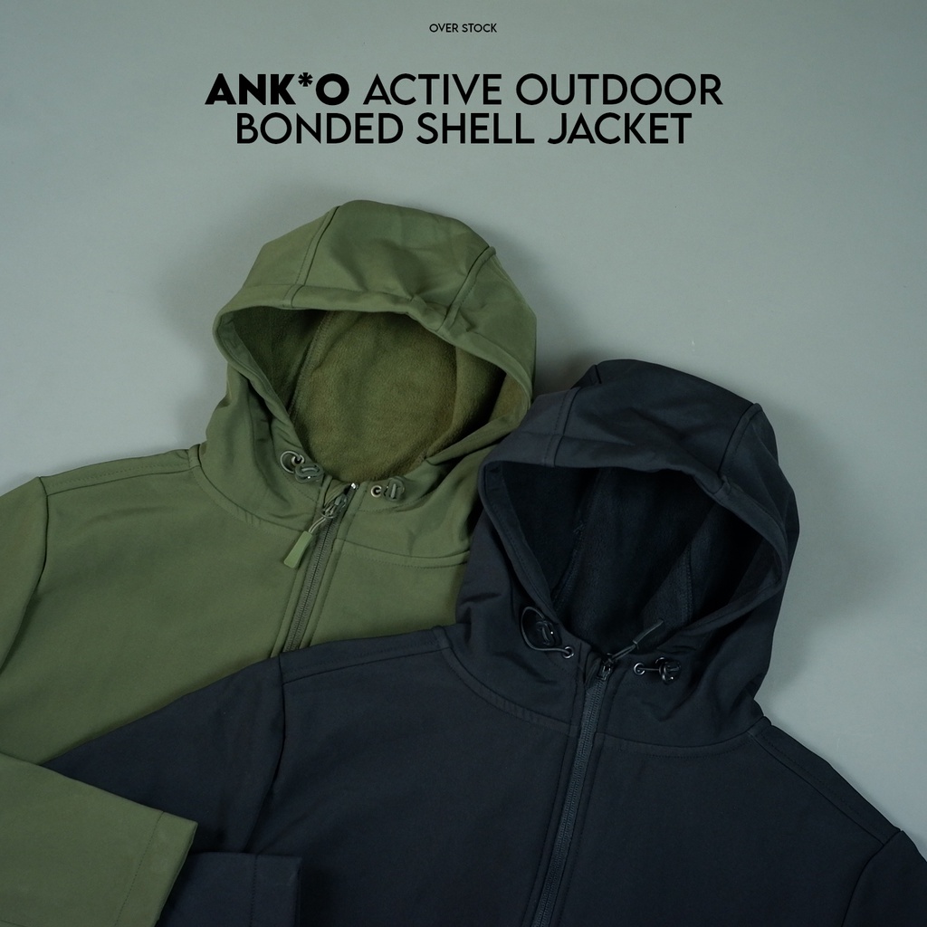 Ank*o Active Outdoor Bonded Shell Zipper Jacket