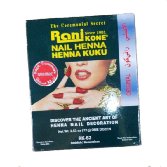 Rani kone nail henna kuku isi 12.pcs // rk82 ijo