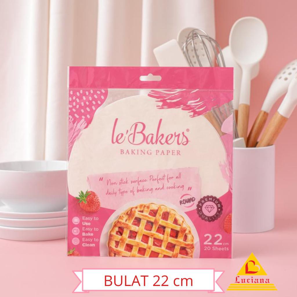 Le Bakers Round Baking Paper 20 lembar