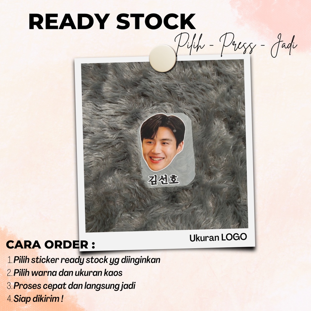 READY STOCK - Sticker (Termasuk Kaos) Sablon Kaos Sablon Print / Pilih - Press - Langsung Jadi / Sti