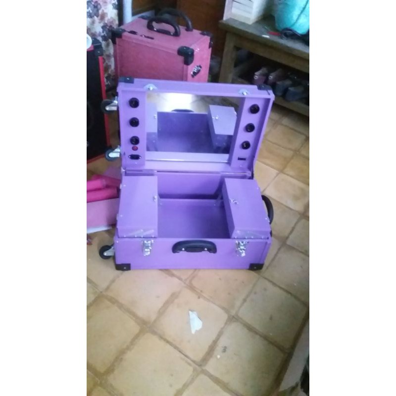 BEUATYCASE/BOK MAKE UP/KOPER MAKE UP 6 LAMPU