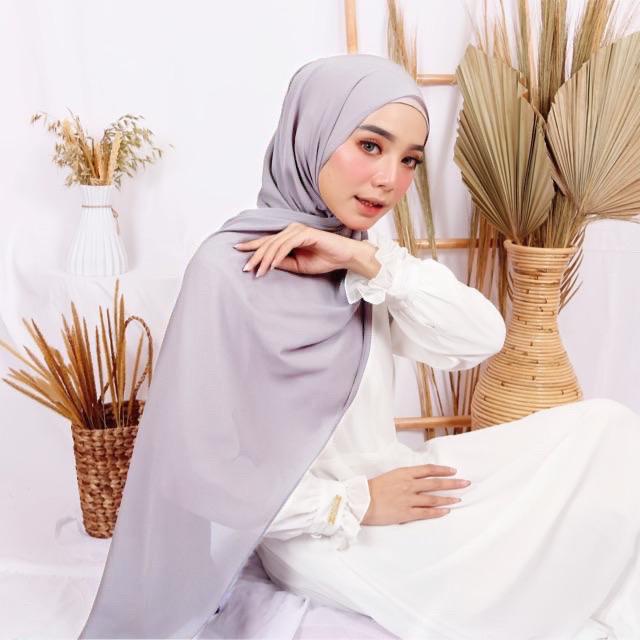 COD !! 180x75 JILBAB PASHMINA CERUTY BABYDOLL PREMIUM / PASHMINA CERUTI BABYDOLL TEPI JAHIT
