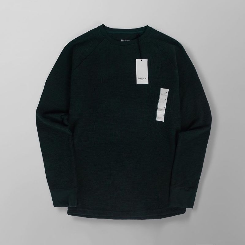 Goodfellow Sweater Dark Green ORI - Sweater Goodfellow ori hijau tua
